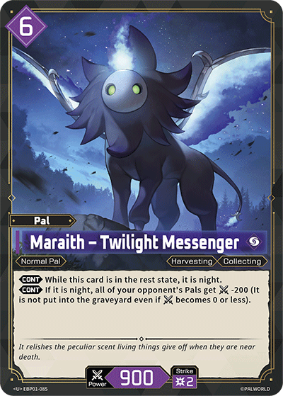 Image for Maraith – Twilight Messenger (EBP01-085) (Dawn of Palpagos) (EBP01) - Palworld Official Card Game
