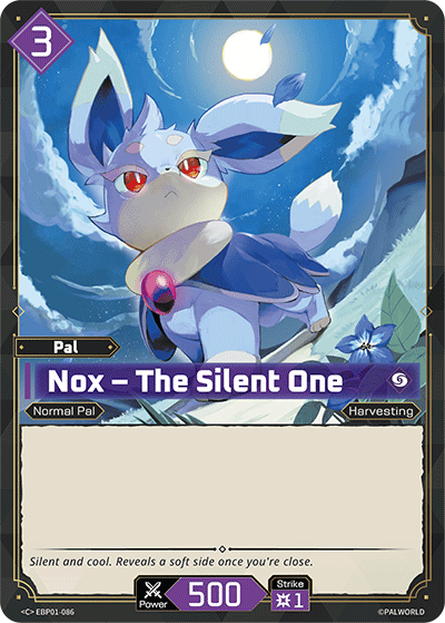 Image for Nox – The Silent One (EBP01-086) (Dawn of Palpagos) (EBP01) - Palworld Official Card Game