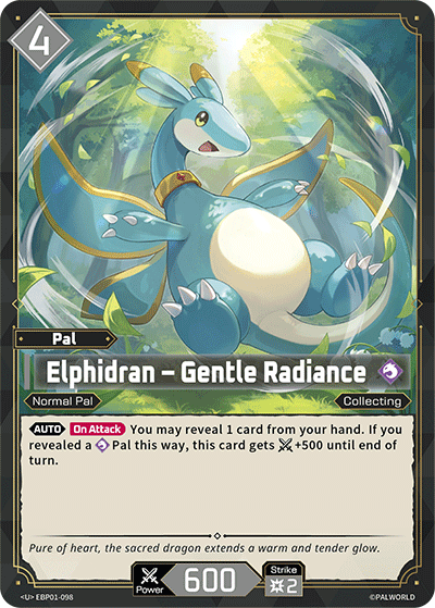 Image for Elphidran – Gentle Radiance (EBP01-098) (Dawn of Palpagos) (EBP01) - Palworld Official Card Game