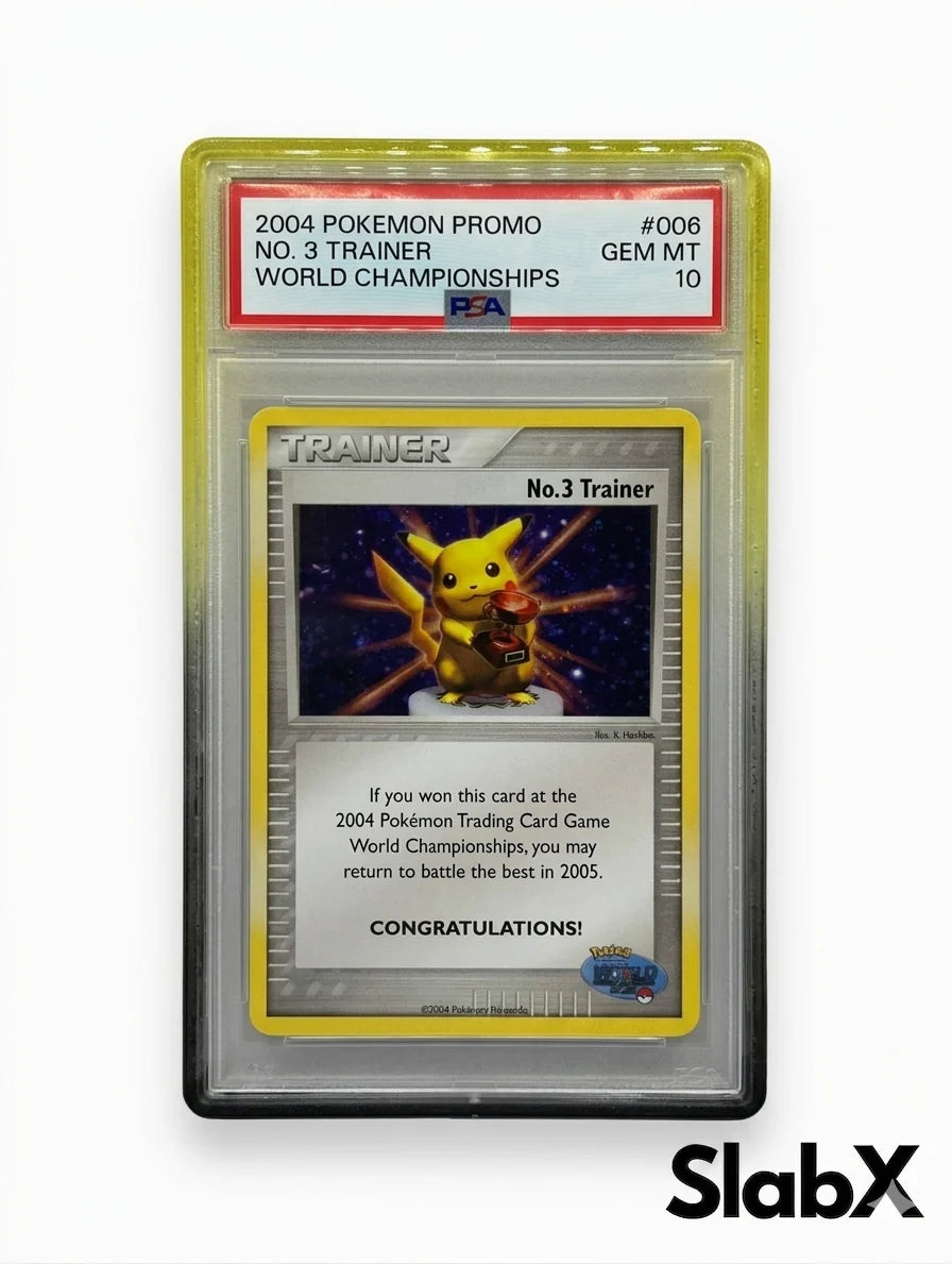 SlabX: Toxic Glow  - Black and Yellow Guard for Standard PSA Slabs