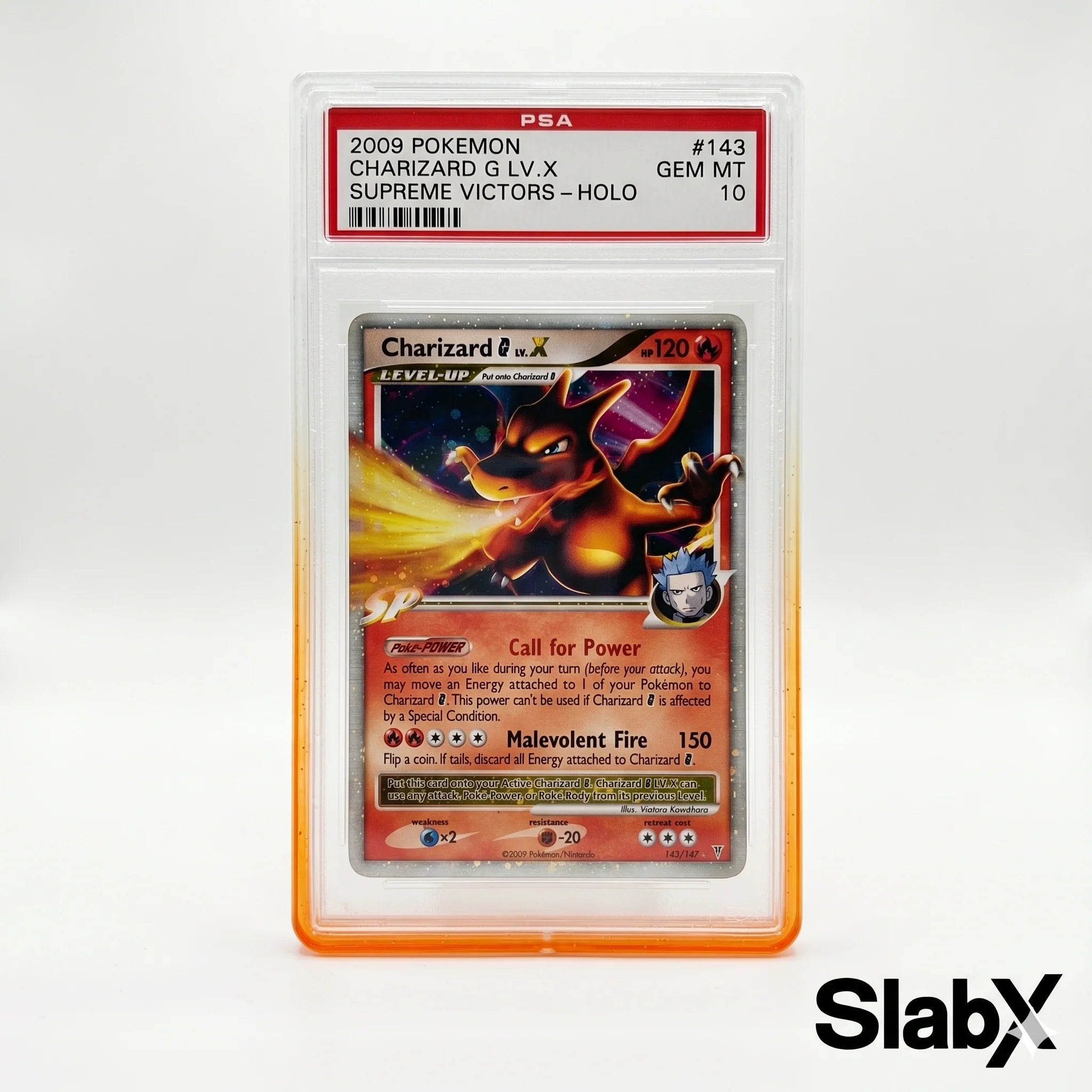 SlabX: Amber Phantom - Orange and Clear Guard for Standard PSA Slabs