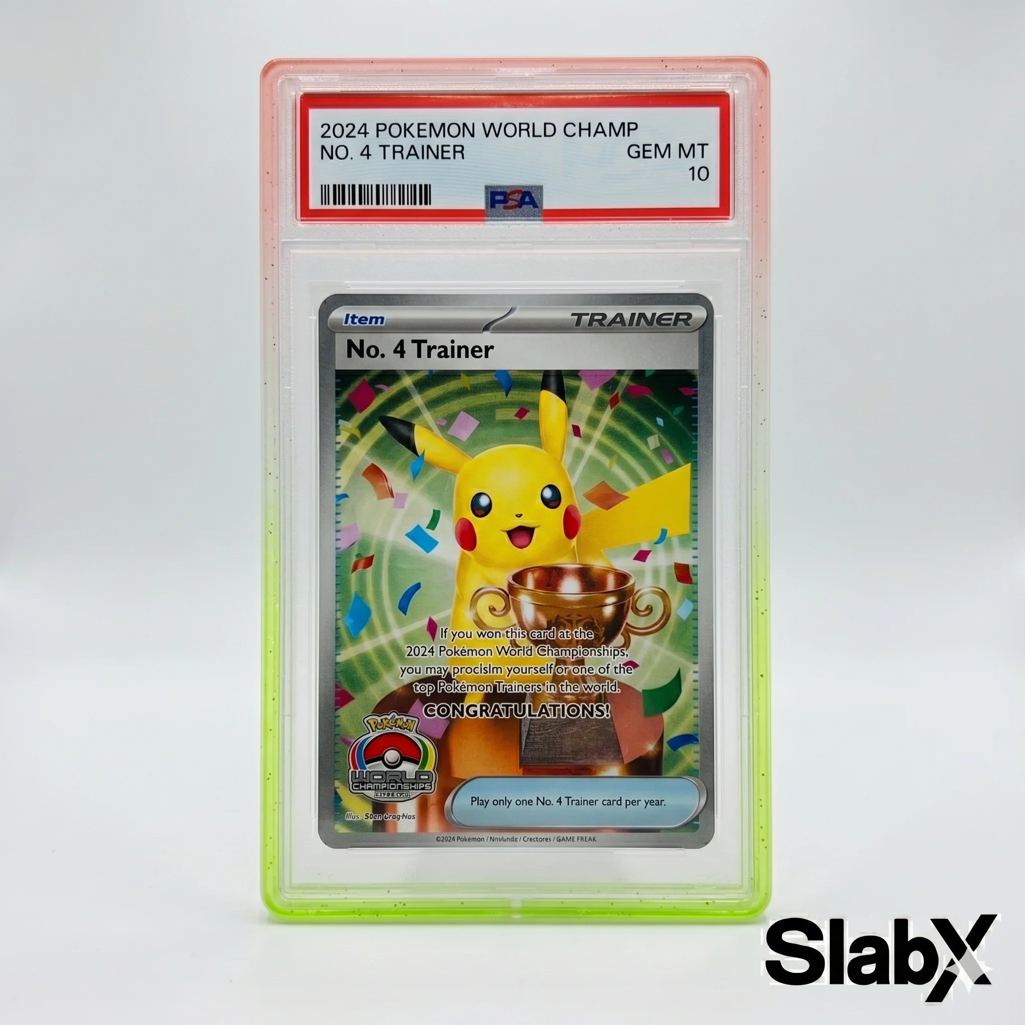 SlabX: Citrus Fusion - Light Orange and Green Guard for Standard PSA Slabs