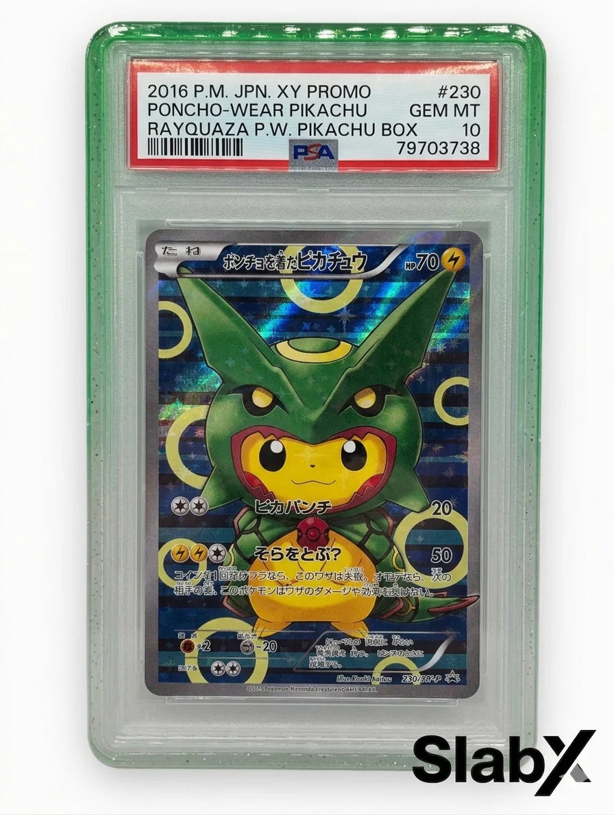 SlabX: Emerald Phantom - Green and Clear Guard for Standard PSA Slabs