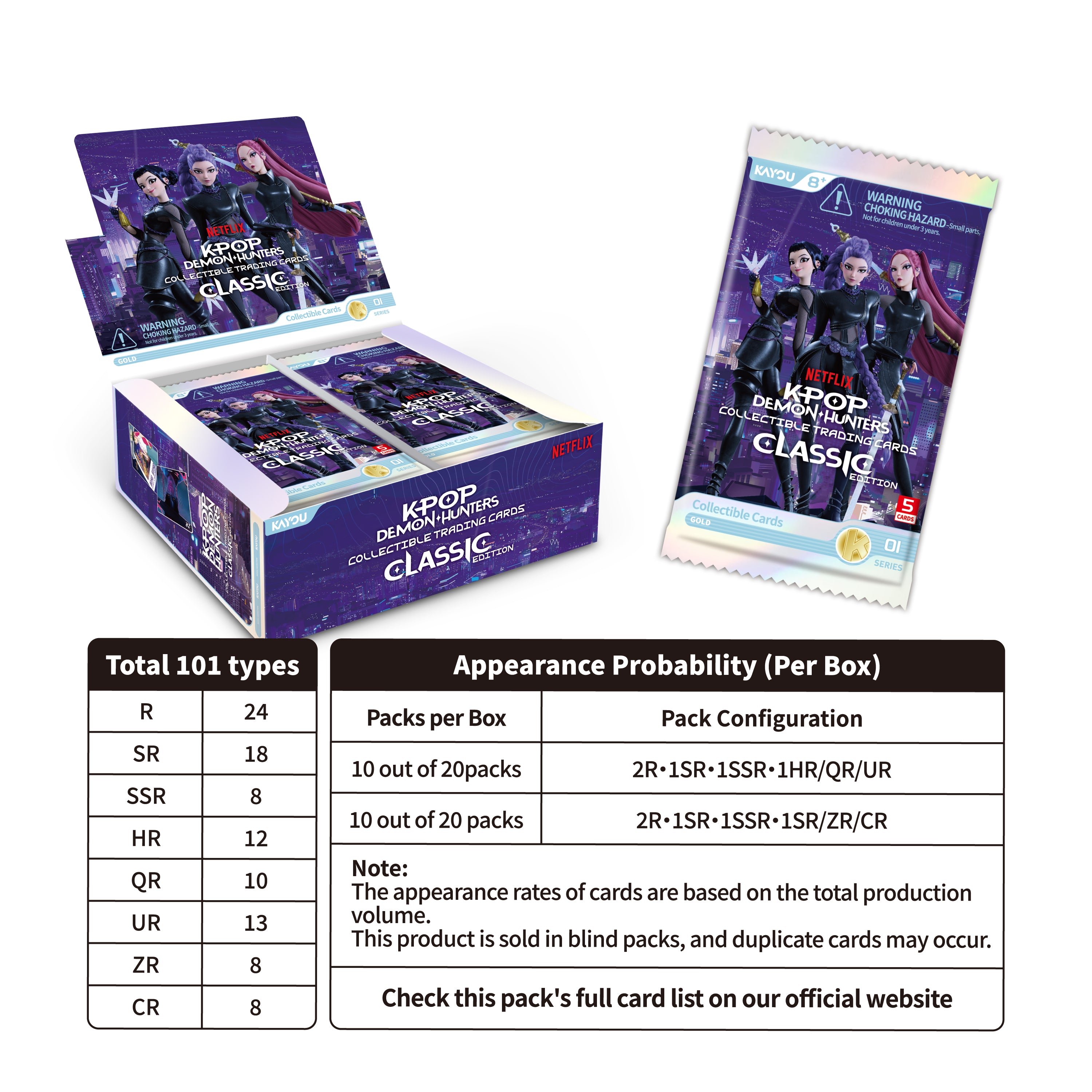 K-Pop Demon Hunters: World Tour Classic Edition Series 1 Booster Pack