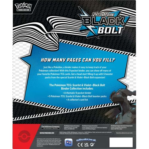 Pokémon TCG: Scarlet & Violet—Black Bolt Binder Collection - PokeBox USA