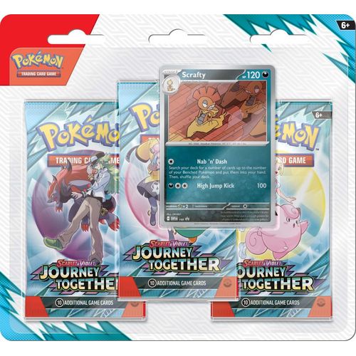 POKÉMON TCG Scarlet & Violet 9: Journey Together Three Booster Blister (3pk) - PokeBox USA