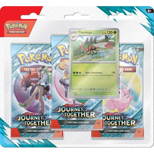 POKÉMON TCG Scarlet & Violet 9: Journey Together Three Booster Blister (3pk) - PokeBox USA