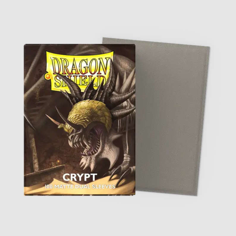 Dragon Shield - Standard 'Crypt' DUAL Matte Sleeves 100 pack - PokeBox USA