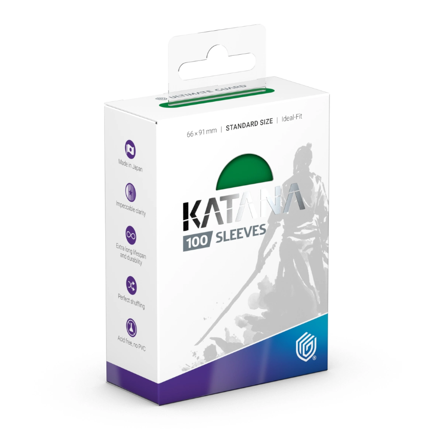 Ultimate Guard Katana Standard Size Sleeves Jade Garden (100) - PokeBox USA
