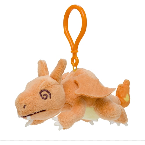 Fainted Charizard Carabiner - Pokémon Centre Plush Keychain - PokeBox USA
