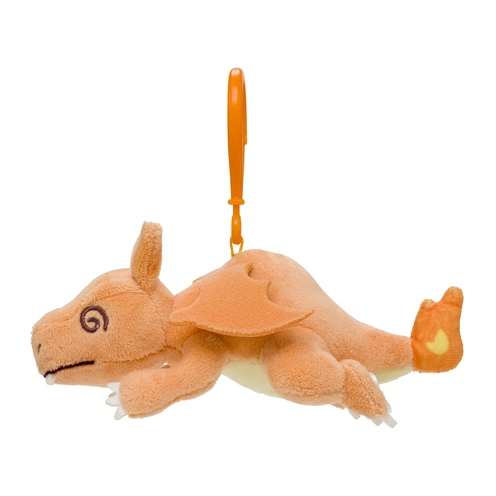 Fainted Charizard Carabiner - Pokémon Centre Plush Keychain - PokeBox USA