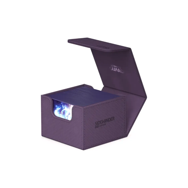 Ultimate Guard Sidewinder Deck Case 100+ Xenoskin Standard Size Monocolor Purple Deck Box - PokeBox USA