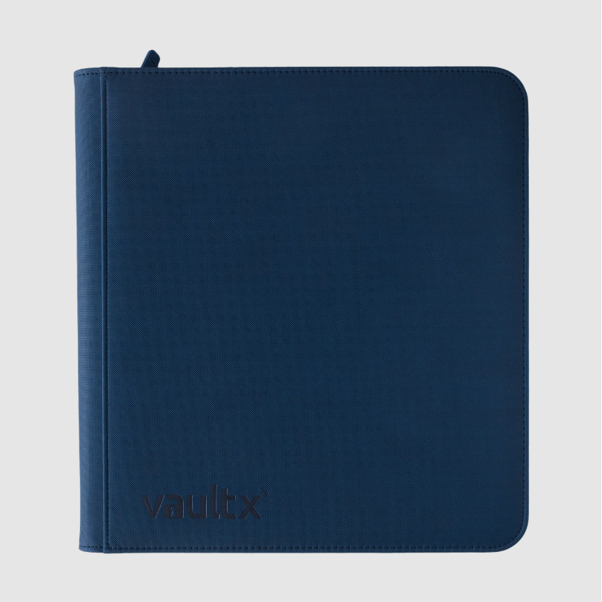 Vaultx - 12-Pocket Exo-Tec® Zip Binder XL - Royal Blue - PokeBox USA