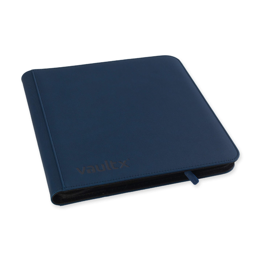 Vaultx - 12-Pocket Exo-Tec® Zip Binder XL - Royal Blue - PokeBox USA