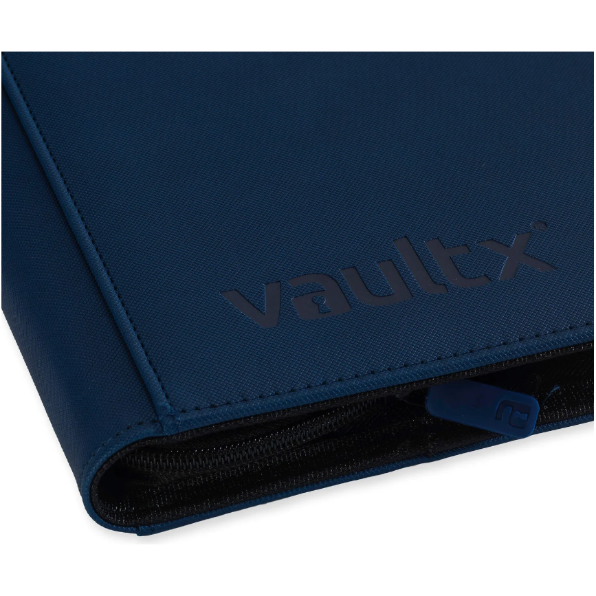 Vaultx - 12-Pocket Exo-Tec® Zip Binder XL - Royal Blue - PokeBox USA