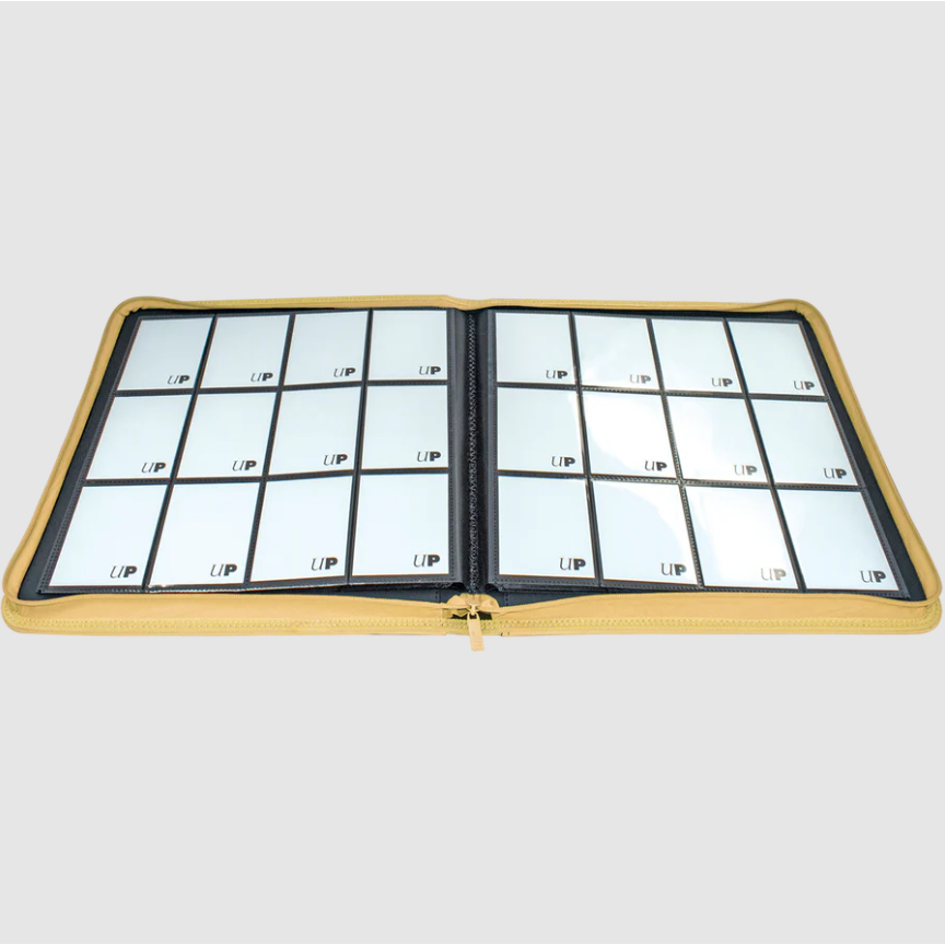 ULTRA PRO BINDER - Vivid Zip PRO-Binder - 12PKT- Yellow - PokeBox USA