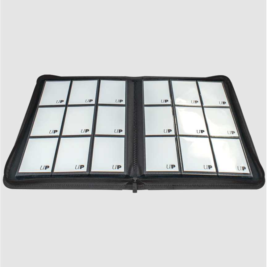 ULTRA PRO BINDER - Vivid Zip PRO-Binder - 9PKT- Black