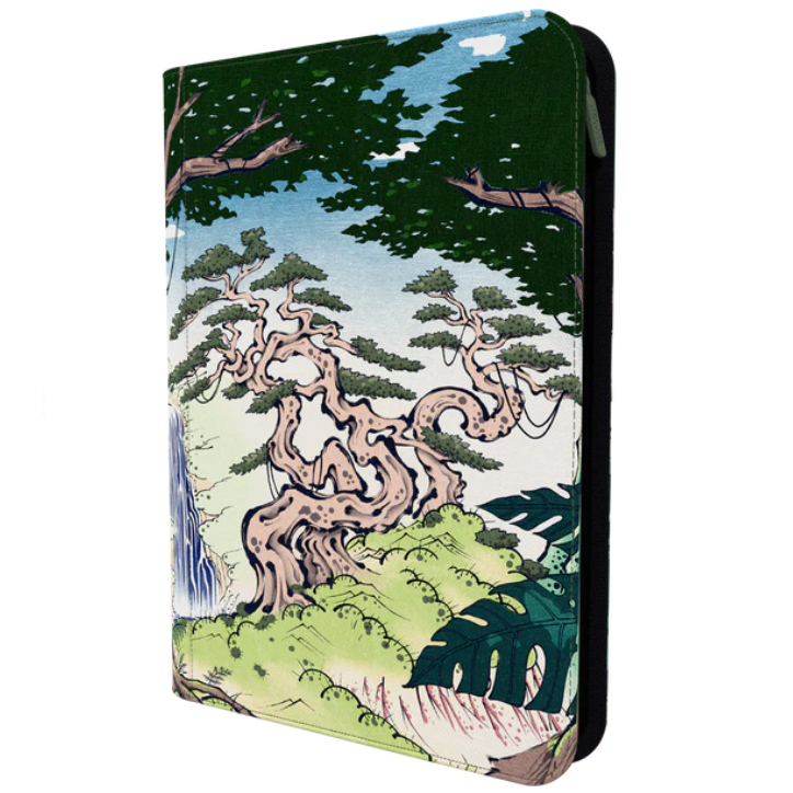 Arcane Fortress Binder - 9PKT Sideloading Zipper Binder - Verdant Sanctuary - PokeBox USA