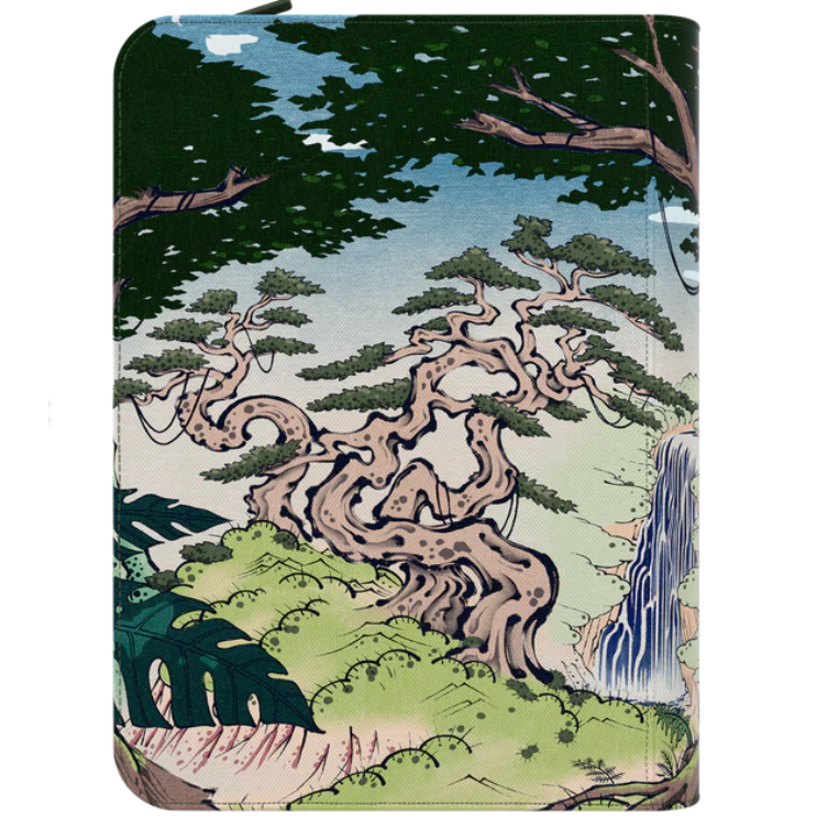 Arcane Fortress Binder - 9PKT Sideloading Zipper Binder - Verdant Sanctuary - PokeBox USA