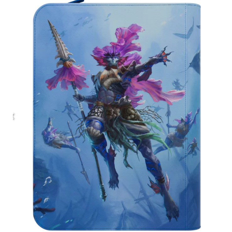 Arcane Fortress Binder - 9PKT Sideloading Zipper Binder - Emperor of the Deep - PokeBox USA