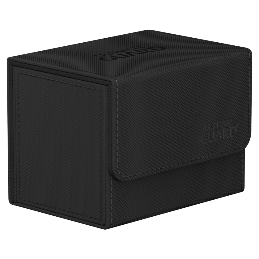Ultimate Guard Sidewinder Deck Case 80+ Xenoskin Standard Size Monocolor Black Deck Box