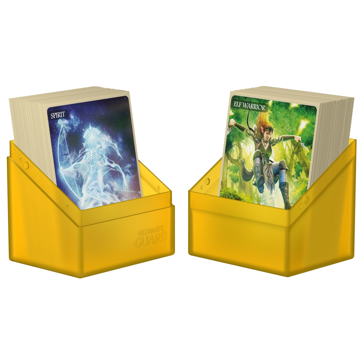 Ultimate Guard Boulder Deck Case 80+ Standard Size Amber Deck Box