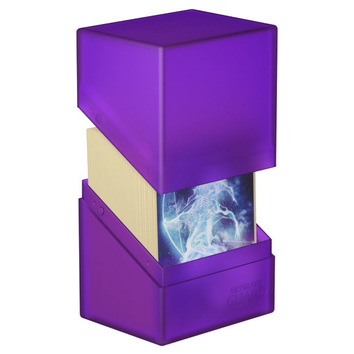 Ultimate Guard Boulder Deck Case 80+ Standard Size Amethyst Deck Box