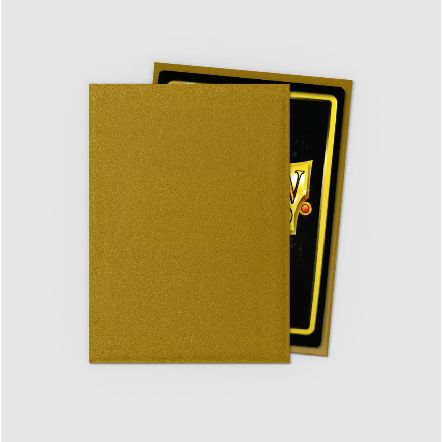 Dragon Shield - Standard 'Gold' Matte Sleeves 100 pack - PokeBox USA