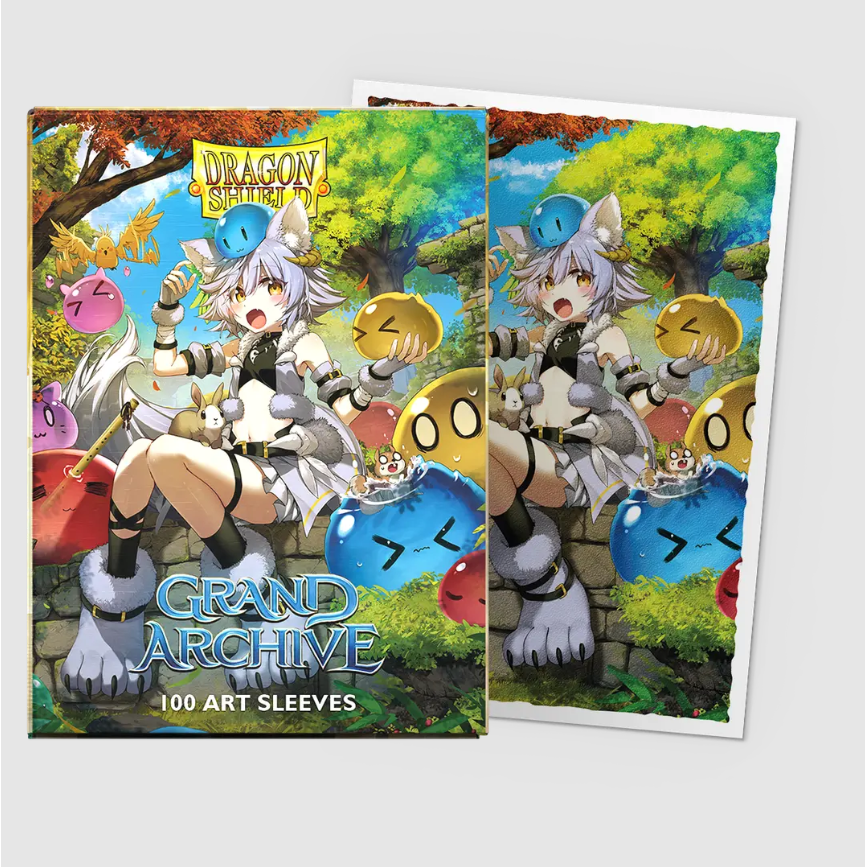 Dragon Shield - Grand Archive - 'Silvie, Slime Sovereign' Matte Textured Back Art Sleeves (BOX OF 100) - PokeBox USA
