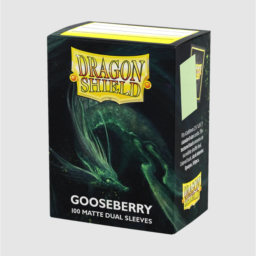 Dragon Shield - Standard 'Gooseberry' DUAL Matte Sleeves 100 pack - PokeBox USA