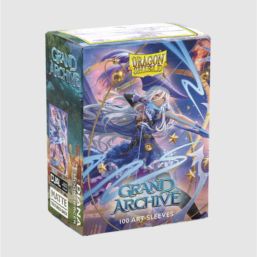 Dragon Shield - Grand Archive - 'Diana, Moonpiercer' Dual Matte Textured Back Art Sleeves (BOX OF 100) - PokeBox USA