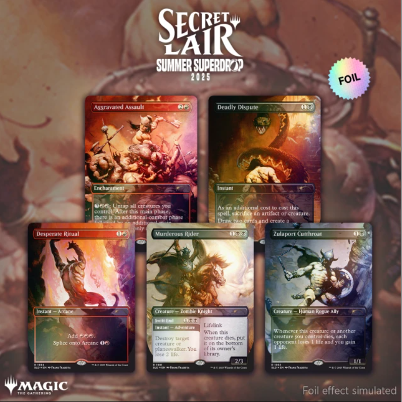 Magic The Gathering | Secret Lair The Art of Frank Frazetta: The Second Exhibition | Rainbow Foil - PokeBox USA