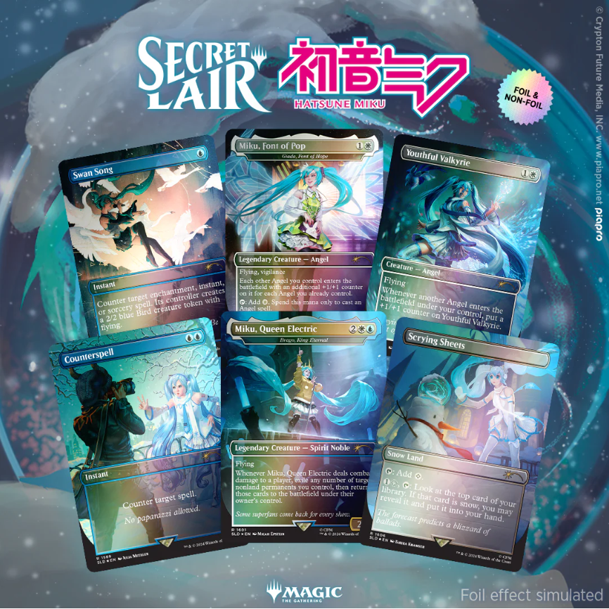 Magic The Gathering | Secret Lair x Hatsune Miku: Winter Diva EN | Rainbow Foil - PokeBox USA