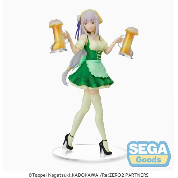 Sega: Re:Zero Starting Life in Another World Emilia (Oktoberfest Ver.) Super Premium Figure - PokeBox USA