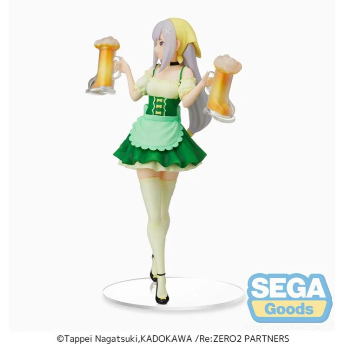 Sega: Re:Zero Starting Life in Another World Emilia (Oktoberfest Ver.) Super Premium Figure - PokeBox USA