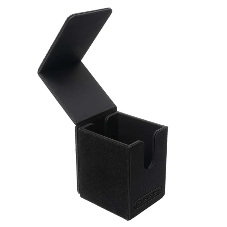 Ultra Pro: Patchcraft Alcove Flip Deck Box-  Black (100) - PokeBox USA
