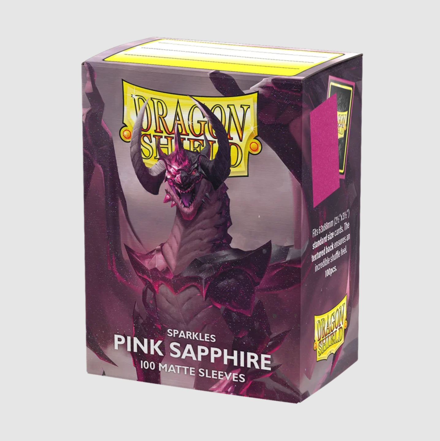 Dragon Shield - Standard Sparkles 'Pink Sapphire' Matte Sleeves 100 pack