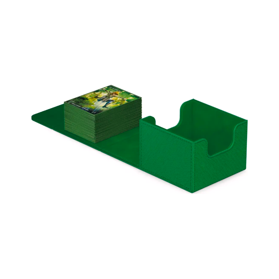 Ultimate Guard Sidewinder Deck Case 100+ Xenoskin Standard Size Monocolor Green Deck Box - PokeBox USA