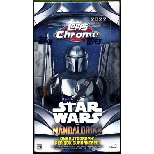 Topps Chrome Star Wars The Mandalorian Hobby Box - PokeBox USA