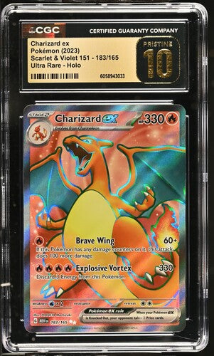 Charizard EX Ultra Rare - Holo 2023 Scarlet & Violet 151 CGC Pristine 10