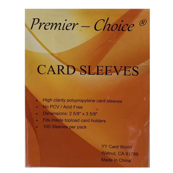 card sleeves 2.5 x 3.5 Premier