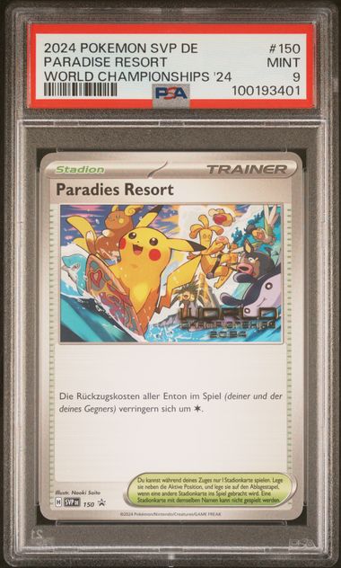 Paradies Resort German Stamped Promo 2024 World Championships '24 PSA 9