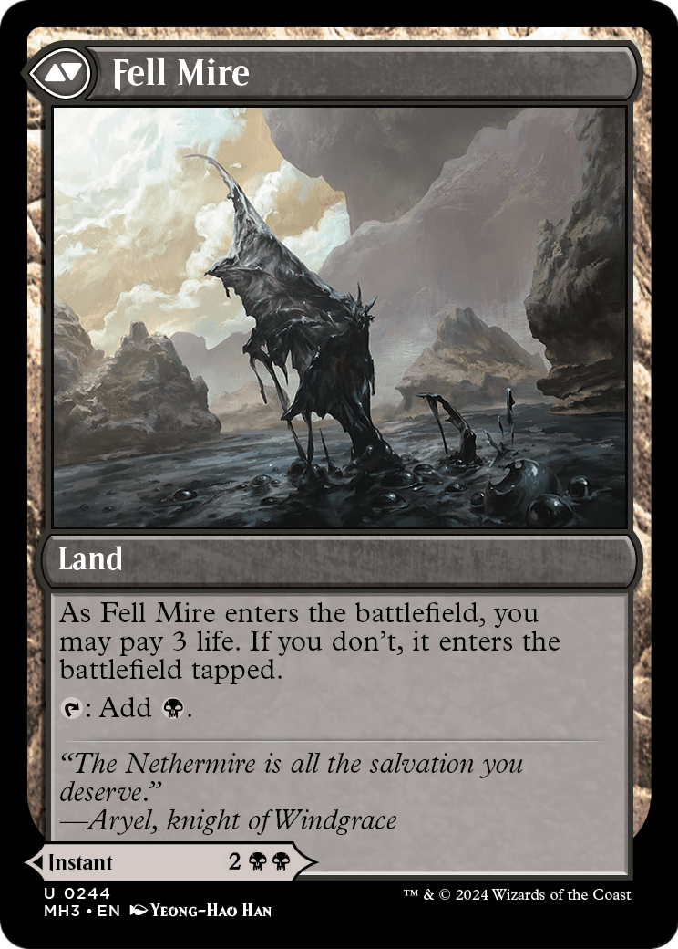 Fell the Profane (MH3-244) [Modern Horizons 3] Foil