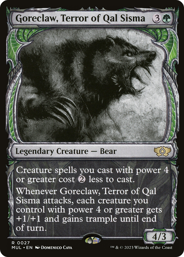 Goreclaw, Terror of Qal Sisma (MUL-027) (Showcase) [Multiverse Legends] Foil