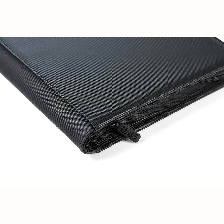Arcane Fortress Binder - 9PKT Sideloading Zipper Binder - Black - PokeBox USA