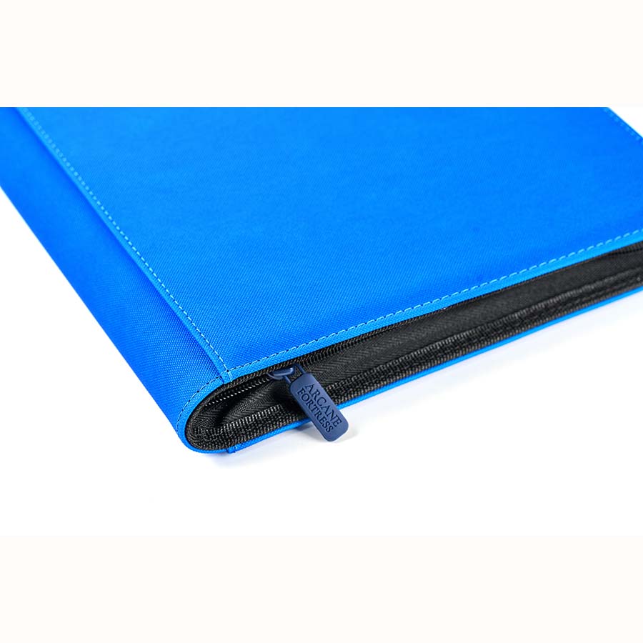 Arcane Fortress Binder - 9PKT Sideloading Zipper Binder - Blue