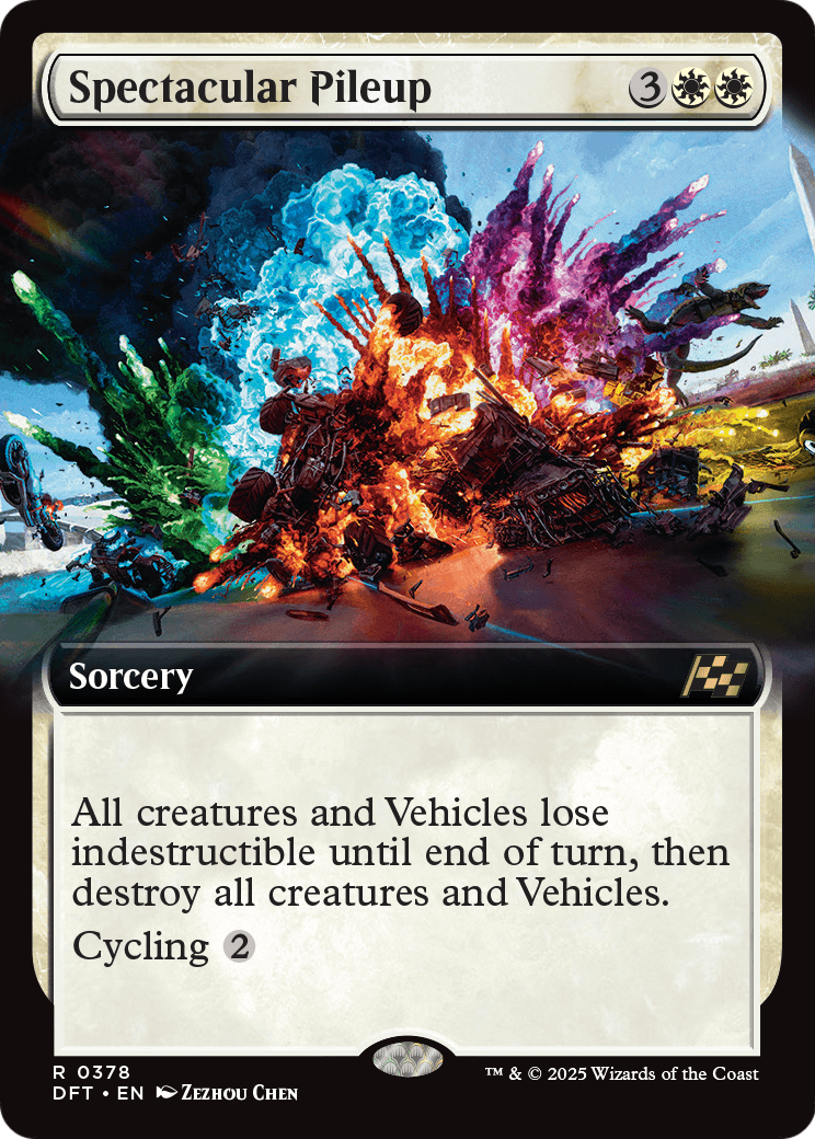 Spectacular Pileup (Extended Art) (DFT-378) [Aetherdrift] Foil