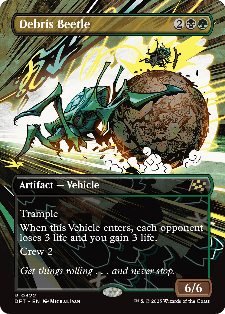 Debris Beetle (Borderless) (DFT-322) [Aetherdrift]
