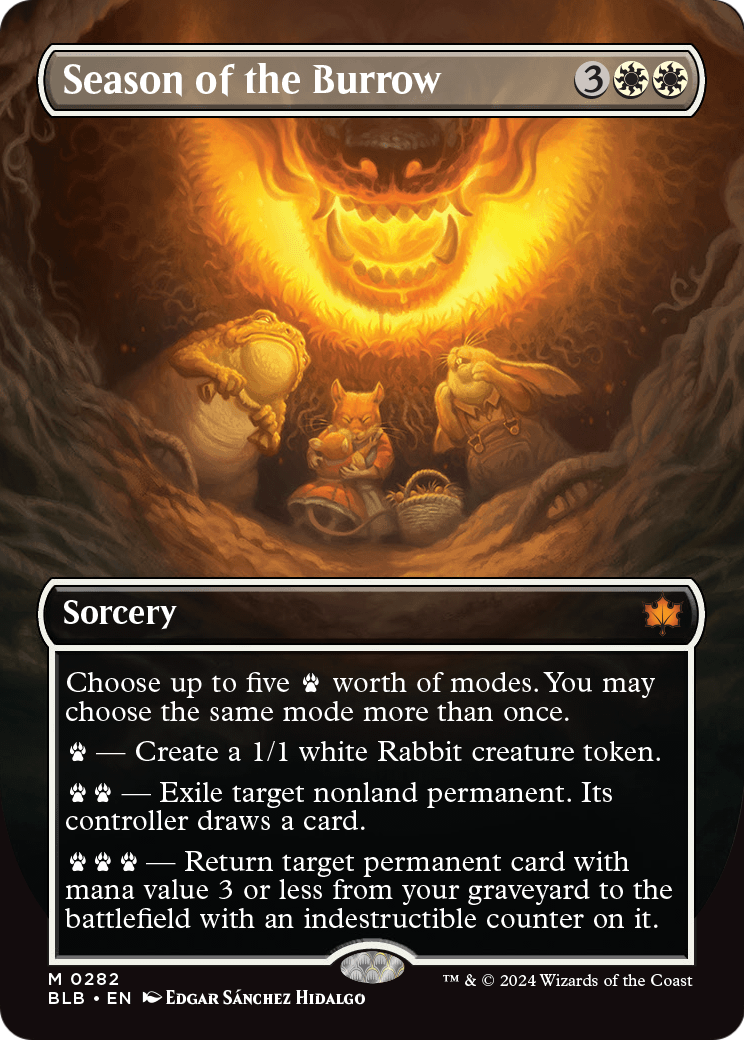 Season of the Burrow (Borderless) (BLB-282) [Bloomburrow]