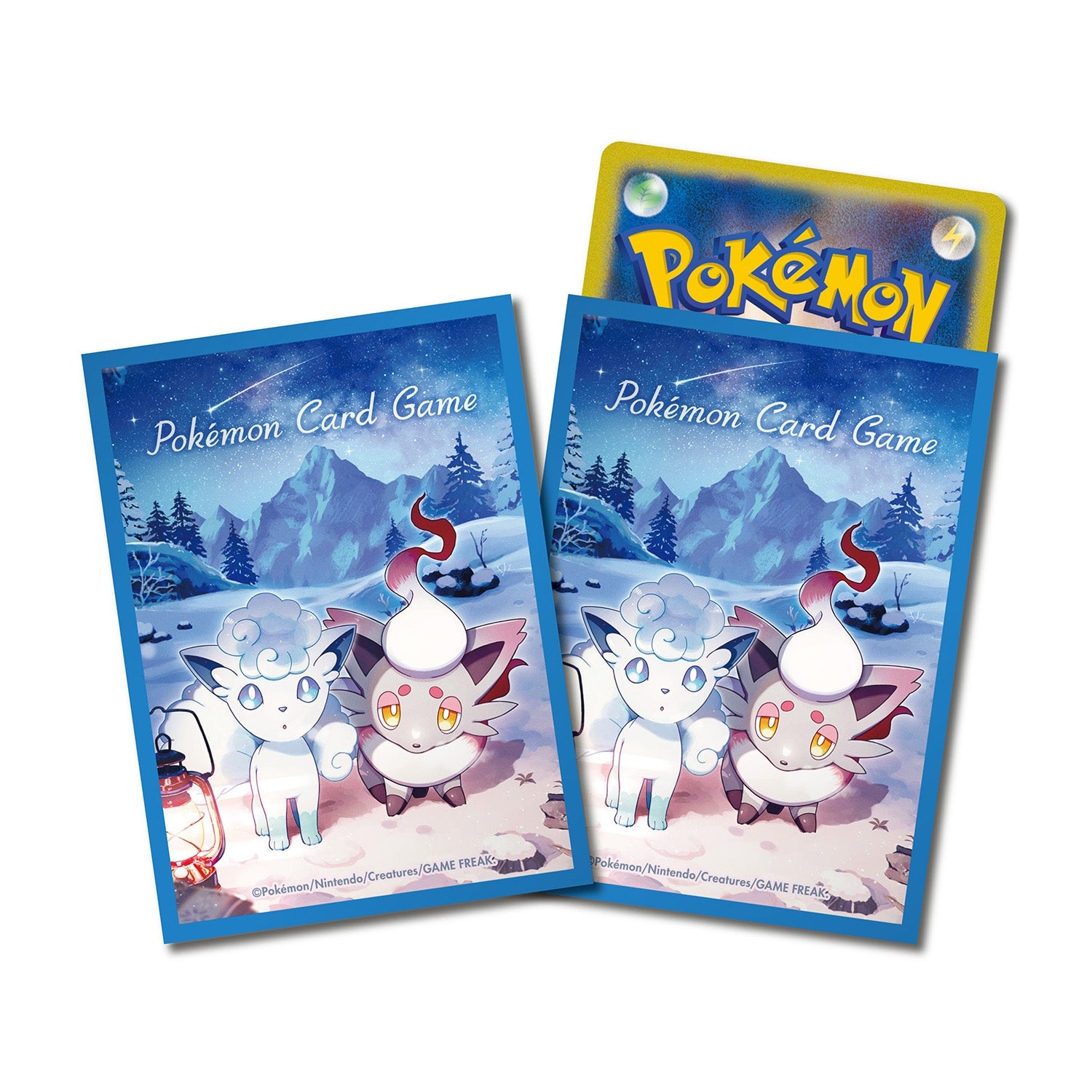 Pokémon Center Japan - Snowy Gathering Alolan Vulpix & Hisuian Zorua - Premium Gloss Sleeves - PokeBox USA